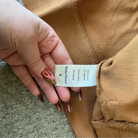 NWOT Womens Richer Poorer Terry Quarter Zip Pullover in Woodgrain size Small - Picture 5 of 12